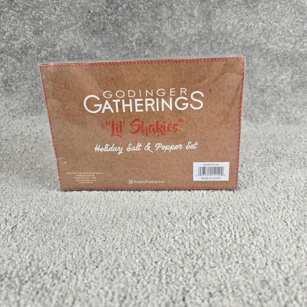 Godinger‎ Gatherings Lil Shakies Holiday Salt Pepper Shaker Set Hanukkah